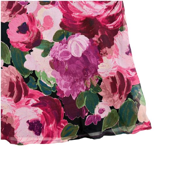 NWT Lulus Floral Halter Midi Dress Sz S Pink Romantic Prom HOCO Wedding Chiffon - Picture 6 of 9